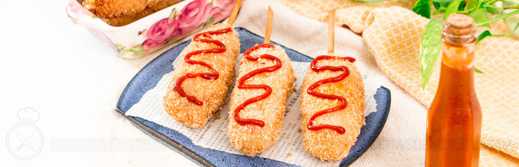 Hot dog crocante com toque oriental Experimente tudo gostoso