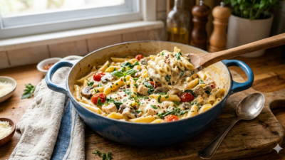 Macarrão Cremoso de Uma Panela: Receita Rápida e Muito Saborosa
