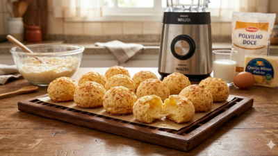 Pão de Queijo de Liquidificador: Receita Fácil e Rápida Para o Lanche